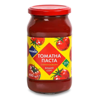 Паста томатна «Премія»® стерилізована 25%, 450г (450г)