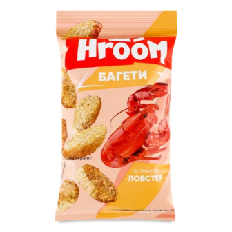 Сухарики Hroom! багетні зі смаком лобстера, 60г