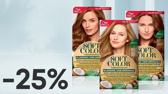 -25% на всю фарбу для волосся Wella Soft Color