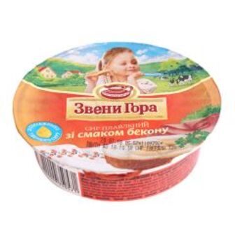 Сир-крем пл.з бекон.Звенигора 50% 90г