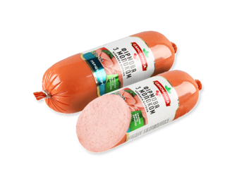 Ковбаса «Самобранка» «Фірмова» з молоком п/а 1-й ґатунок (400г)
