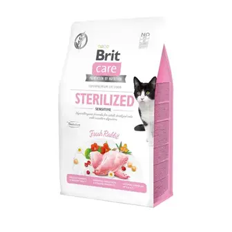 Сухий корм для котів Brit Care Cat Grain Free Sterilized Sensitive 400 г - кролик