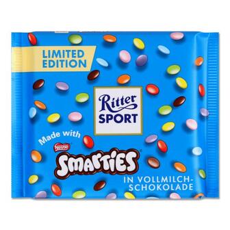 Шоколад молочний Ritter Sport з драже 100г