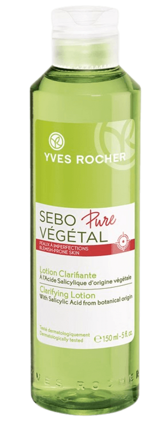 Лосьйон для проблемної шкіри Себо Пюр Вежеталь Yves Rocher Sebo Pure Végétal Очищення та звуження пор, 150 мл