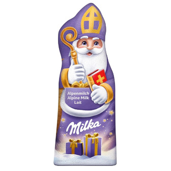 Шоколад молочний Milka фігурний у формі Святого Миколая 90 г (90122224)