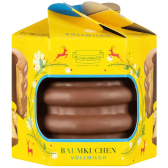 Пиріг Kuchenmeister Baumkuchen в молочному шоколаді 300 г (4101540706387)