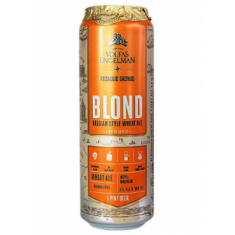 Пиво Volfas Engelman BLOND з/б 0,568л