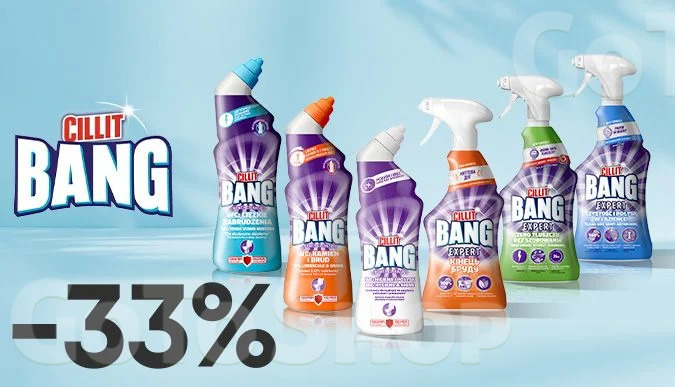 -33% на засоби для чищення та прибирання Cillit Bang