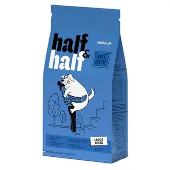 Сухий корм для собак Half&Half Large Breed 2 кг - яловичина