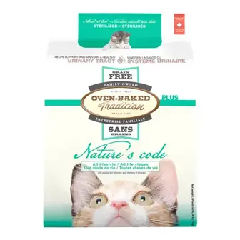 Сухий корм Oven-Baked Tradition Nature’s Code Cat Sterilised Grain Free 4,54 кг - курка