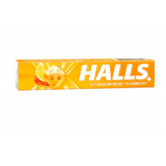 Льодяники Halls зі смаком меду та лимону 25,2г