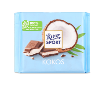 Шоколад молочний Ritter Sport з кокосово-молочним кремом