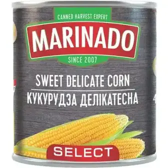 Кукурудза Маринадо Select делікатесна консервована 340 г