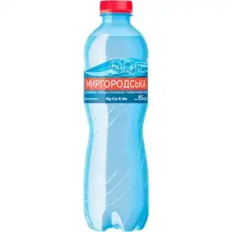 Вода мінеральна Миргородська сильногазована 0,5 л