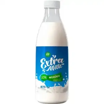 Молоко Extra Milk питне пастеризоване 2,5% 870 г