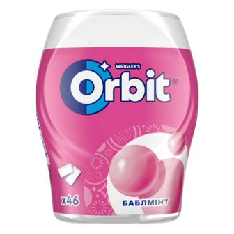 Гумка жувальна Orbit Bottle Баблмінт (64г)