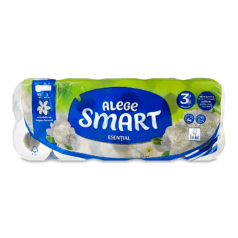 Папір туалетний Choose Smart Essential 3-шаровий (10шт)