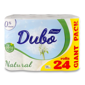 Папір туалетний Диво Premio Natural 3-шаровий (24шт)