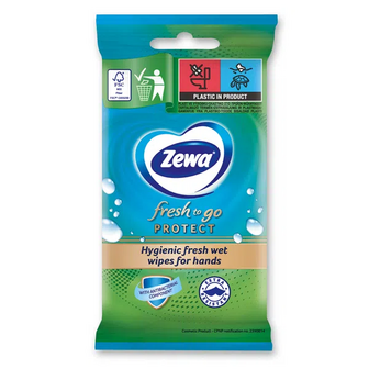 Серветки вологі Zewa Moist HA Fresh to go Protect