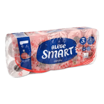 Папір туалетний Smart Esential персик 3-шаровий (10шт)