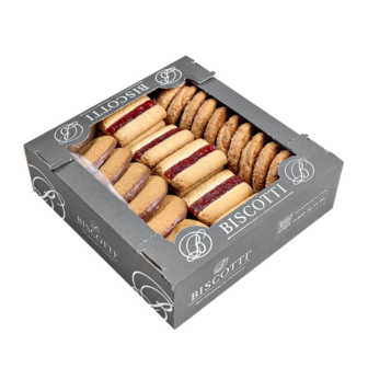 Печиво Biscotti Фраголіно Мікс здобне пісочно-відсадне (0,55кг)