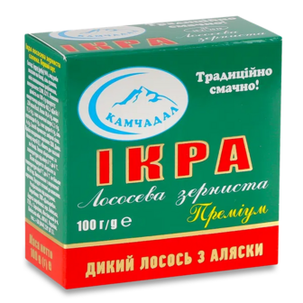 Ікра лососева «Камчадал» преміум зерниста з/б (100г)