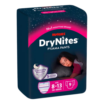 Підгузки-трусики для дівчаток Huggies DryNites Teen (30-48 кг)