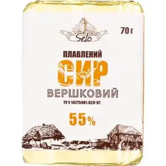 Сир Selo Вершковий плавлений 55% 70 г