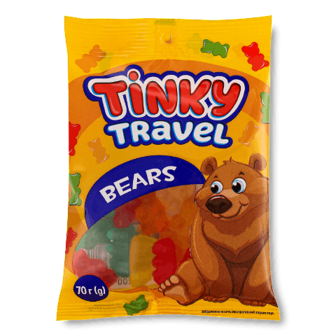 Цукерки Vale Tinky Travel Bears желейні 70г