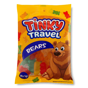 Цукерки Vale Tinky Travel Bears желейні 70г