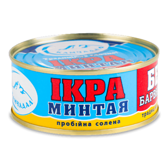 Ікра минтая Камчадал пробійна солена з/б 80г (80г)