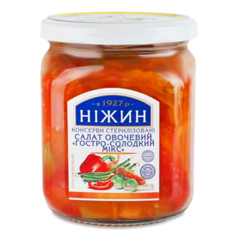 Салат Ніжин Гостро солодкий мікс овочевий (460г)