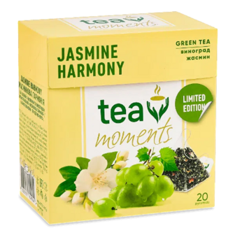 Чай зелений Tea Moments Jasmine harmony ароматизований (20*1,7г)