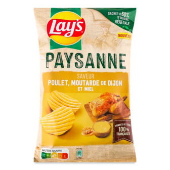 Чипси Lay's Paysanne зі смаком курки, діжонської гірчиці та меду