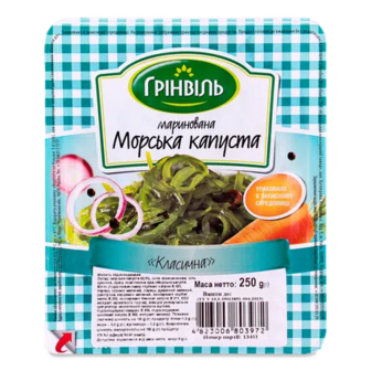 Капуста морська «Грінвіль» «Класична» маринована, 250г