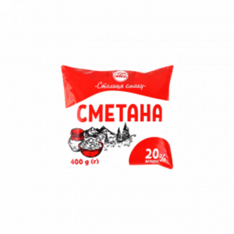 Сметана 20% ТМ Столиця смаку 400г