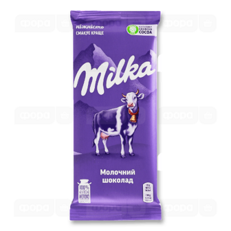 Шоколад молочний Milka без добавок