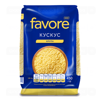 Кускус Favore зі 100% твердих сортів пшениці