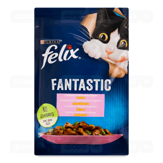 Корм для котів Felix Fantastic з фореллю в желе