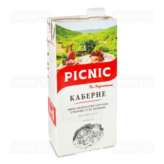 Вино Picnic «Каберне» червоне сухе (1л)