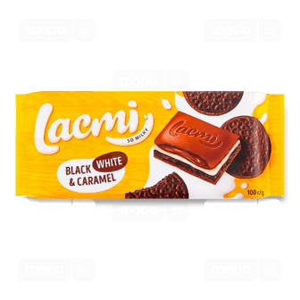 Шоколад молочний Roshen Lacmi Black-White & Caramel