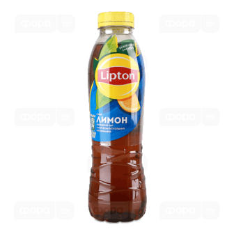 Чорний холодний чай Lipton зі смаком лимона