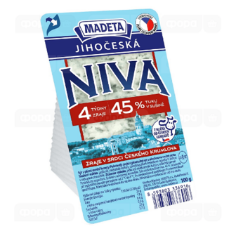 Сир Madeta Jihoceska Niva з блакитн пліснявою 45%