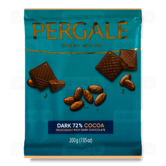 Шоколад чорний Pergale 72%