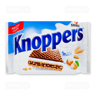 Вафлі Knoppers молочно-горіхові