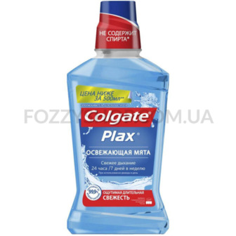 Ополіскувач Colgate Plax Освіжаюча мята, знищує бактерії, 500 мл