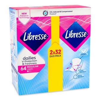 Прокладки Libresse Dailies Fresh&Protect Regular 64шт