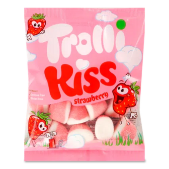 Мармелад жувальний Trolli Strawberry Kiss зефірний, 100г