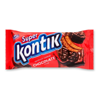 Печиво Konti Super Kontik зі смаком шоколаду, 90г