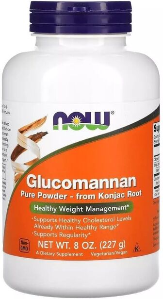 Глюкоманнан, Glucomannan, Now Foods, 227 г